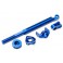 Brake linkage, front (blue-anodized 6061-T6 aluminum)/ mounting hardw