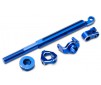 Brake linkage, front (blue-anodized 6061-T6 aluminum)/ mounting hardw