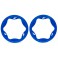Beadlock rings, rear, blue (4.3") (2)