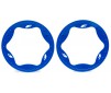 Beadlock rings, rear, blue (4.3") (2)
