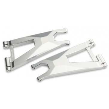 Suspension arm, lower (left and right, front) (6061-T6 aluminum, silv