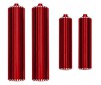Reservoirs, shocks (6061-T6 aluminum, red-anodized) (front (2), rear