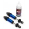 Shocks, GT-Maxx, front, aluminum, blue-anodized (fully assembled w/o