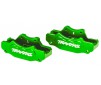 Brake calipers, front (left & right) (green-anodized 6061-T6 aluminum