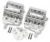 Engine block, satin chrome/ 3x25mm CS (4)