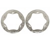 Beadlock rings, rear, chrome (3.9") (2)
