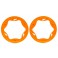 Beadlock rings, rear, orange (3.9") (2)