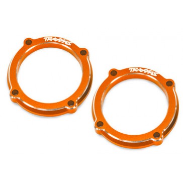 Retainer, LED light pod (orange-anodized 6061-T6 aluminum) (2)