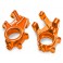 Steering blocks, 6061-T6 aluminum (orange-anodized) (left & right)/ 3