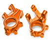 Steering blocks, 6061-T6 aluminum (orange-anodized) (left & right)/ 3