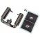 Engine intake, black chrome/ 3x12mm CS (1)/ 2.5x12mm CS (2)