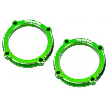 Retainer, LED light pod (green-anodized 6061-T6 aluminum) (2)