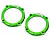 Retainer, LED light pod (green-anodized 6061-T6 aluminum) (2)