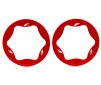 Beadlock rings, rear, red (4.3") (2)