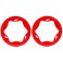 Beadlock rings, rear, red (3.9") (2)