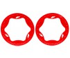 Beadlock rings, rear, red (3.9") (2)
