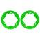 Beadlock rings, rear, green (3.9") (2)