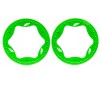 Beadlock rings, rear, green (3.9") (2)
