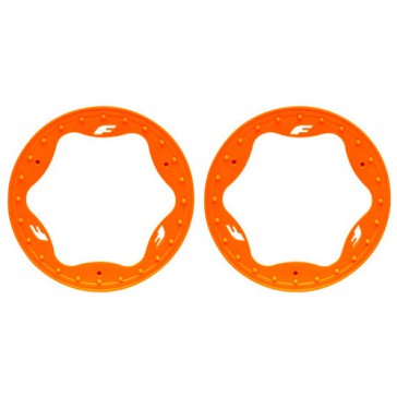 Beadlock rings, front, orange (3.5") (2)