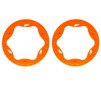 Beadlock rings, front, orange (3.5") (2)