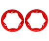 Beadlock rings, front, red (3.5") (2)