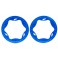 Beadlock rings, rear, blue (3.9") (2)
