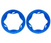 Beadlock rings, rear, blue (3.9") (2)