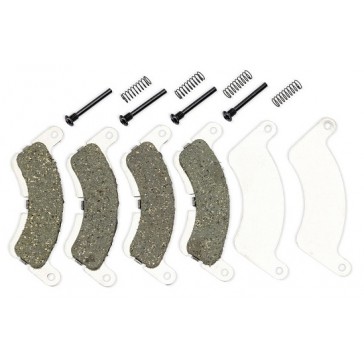 Brake pads/ return spring, front/ 3x20mm screw pins (4)