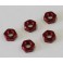 Nuts Alu Red M3x2.4mm (5)