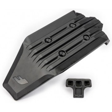 Skid plate, front (1)/ rubber impact cushion (1)