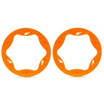 Beadlock rings, rear, orange (4.3") (2)