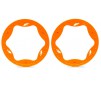 Beadlock rings, rear, orange (4.3") (2)