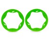 Beadlock rings, rear, green (4.3") (2)