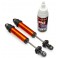 Shocks, GT-Maxx, rear, aluminum, orange-anodized (fully assembled w/o