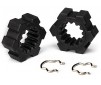 Wheel hubs, hex (2)/ hex clips (2)