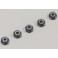 Alu Nylon Lock Nuts Gunmetal M2.6x3.0mm (5)