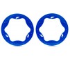 Beadlock rings, front, blue (3.5") (2)
