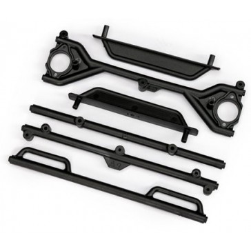 Crossbars, body cage (top, middle, interior & roof)/ step rails (left