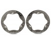 Beadlock rings, front, chrome (3.5") (2)