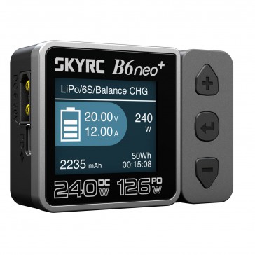 B6 Neo+ DC smart charger (240W) - Black&Grey