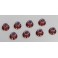 Nylon Lock Flanged Steel Nuts Red M4x5.6mm (8)