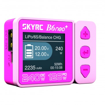 B6 Neo+ DC smart charger (240W) - Pink