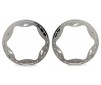 Beadlock rings, rear, chrome (4.3") (2)