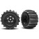 Tires & wheels, assembled, glued (Pro Scale Sand Car Race black wheel