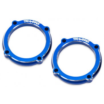 Retainer, LED light pod (blue-anodized 6061-T6 aluminum) (2)