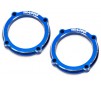 Retainer, LED light pod (blue-anodized 6061-T6 aluminum) (2)