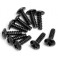 Round Head Self-Tapping Screw M3x10mm (10Pcs)