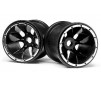 Black Wheels 2 Pcs (Blackout MT)