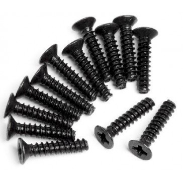 Countersunk Cross Head Self-TapScrew M3x14mm 13Pcs