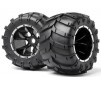 Mounted Wheels and Tyres 2 Pcs (Blackout MT)